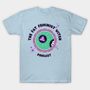 Fat Feminist Witch Magic 8 Ball Logo T-Shirt